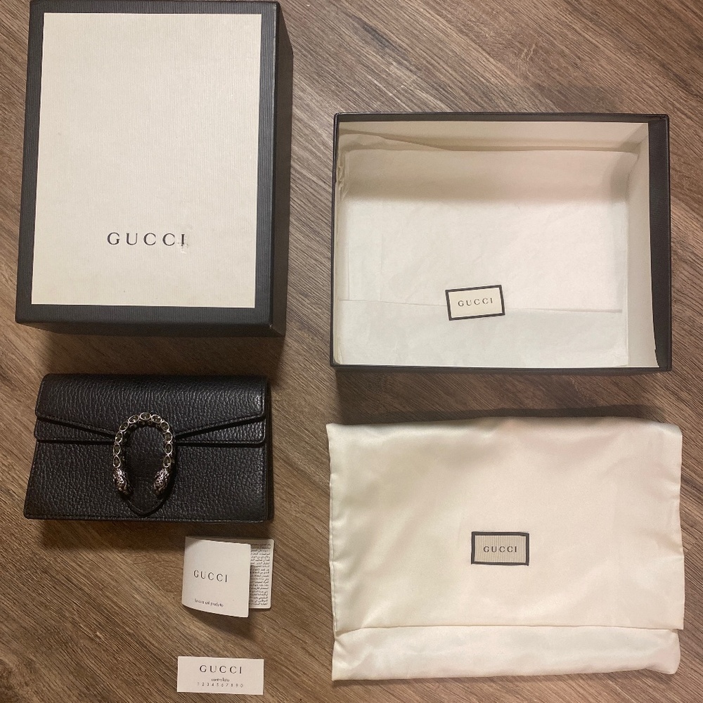 Gucci Dionysus leather super mini bag